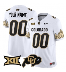 Men Women Youth Colorado Buffaloes Vapor Limited Custom Jersey V4 Big 12 XII Patch All stitched White