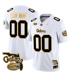 Men Women Youth Florida Gators 2024 Florida Patch Gold Vapor Limited Custom Jersey All stitched White Gold Men Women Youth Florida Gators 2024 Florida Patch Gold Vapor Limited Custom Jersey All stitched White Gold