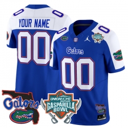 Men Women Youth Florida Gators 2024 Gasparilla Bowl Patch Vapor Limited Custom Jersey All Stitched Royal Alternate