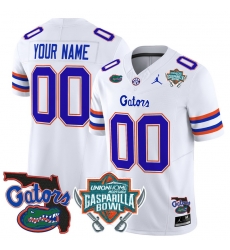 Men Women Youth Florida Gators 2024 Gasparilla Bowl Patch Vapor Limited Custom Jersey All Stitched White