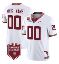 Men Women Youth Florida State Seminoles 2024 Seminole Scholar Patch Vapor Limited Custom Jersey All Stitched White Men Women Youth Florida State Seminoles 2024 Seminole Scholar Patch Vapor Limited Custom Jersey All Stitched White
