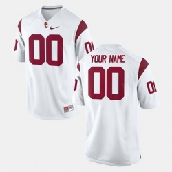 Men Women Youth Toddler Usc Trojans Custom College Football White Jersey