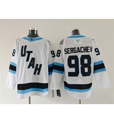 Men Utah Mammoth 98 Mikhail Sergachev White 2025 Stitched Jersey