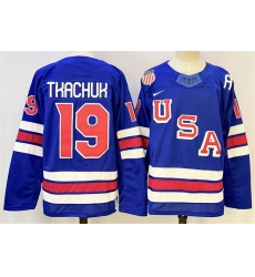 Men USA 19 Matthew Tkachuk Royal 2025 2026 Stitched Jersey