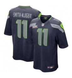 Jaxon Smith-Njigba Seattle Seahawks Nike Super Bowl LX Patch Game Jersey College Navy Jaxon Smith-Njigba Seattle Seahawks Nike Super Bowl LX Patch Game Jersey College Navy