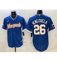 Men Venezuela Baseball 26 Venezuela Royal 2026 World Baseball Classic Road Stadium Stitched Jersey Men Venezuela Baseball 26 Venezuela Royal 2026 World Baseball Classic Road Stadium Stitched Jersey