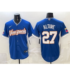 Men Venezuela Baseball 27 Jose Altuve Royal 2026 World Baseball Classic Road Stadium Stitched Jersey Men Venezuela Baseball 27 Jose Altuve Royal 2026 World Baseball Classic Road Stadium Stitched Jersey