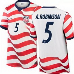 Men 5 Antonee Robinson USMNT 2026 Home Stadium Replica Jersey 1
