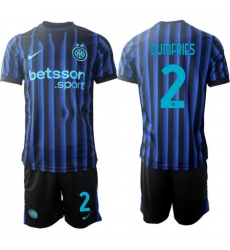 Men Internazionale 2026 Soccer Jerseys BlueBlack #2 DUMFRIES