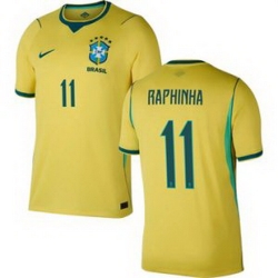 Women 11Raphinha Brazil National Team Raphinha 2026 Home Jersey 1