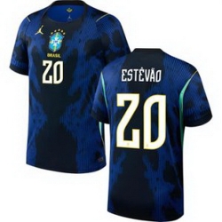 Women 20 Brazil National Team Estevao Willian 2026 Home Jersey 2