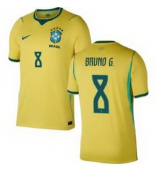 Women 8 Brazil National Team Bruno Guimaraes 2026 Home Jersey 2
