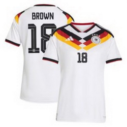 Women 18Nathaniel Brown Germany National Team Jersey   6