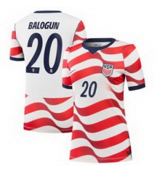 Women 20Folarin Balogun USMNT 2026 Stadium Replica Jersey   4