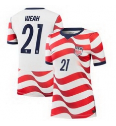 Women 21Timothy Weah USMNT 2026 Stadium Replica Jersey 4 Women 21Timothy Weah USMNT 2026 Stadium Replica Jersey 4