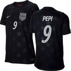 Women 9 Ricardo Pepi USMNT 2026 Home Stadium Replica Jersey 3