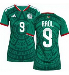 Women 9 Mexico Raul Jimenez 2026 Replica White Jersey 3