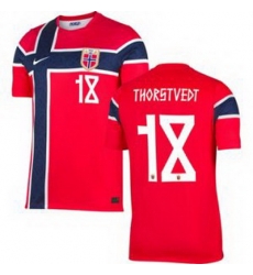 Women 18 Norway Kristian Thorstvedt Home Stadium Replica 1 Women 18 Norway Kristian Thorstvedt Home Stadium Replica 1