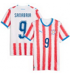 Women 9 Paraguay Antonio Sanabria Replica Away Jersey 2026429 1