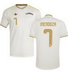Men 7 Venezuela Gleiker Mendoza Away Replica Jersey   2