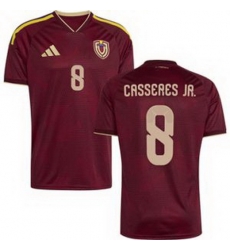Men 8 Venezuela Cristian Casseres Jr. Away Replica Jersey   1