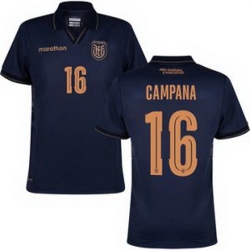 Men 16 Ecuador Leonardo Campana Away Replica Jersey   2