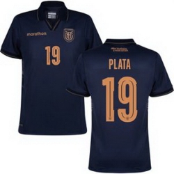 Men 19 Ecuador Gonzalo Plata Away Replica Jersey   2