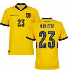 Men 23 Ecuador Moises Caicedo Away Replica Jersey 1 Men 23 Ecuador Moises Caicedo Away Replica Jersey 1