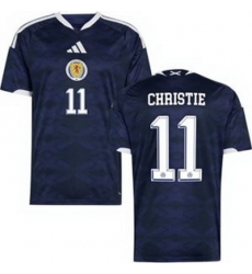 Men 11 Scotland Ryan Christie 2026 Home Replica Jersey 1