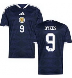Men 9 Scotland Lyndon Dykes 2026 Home Replica Jersey 1