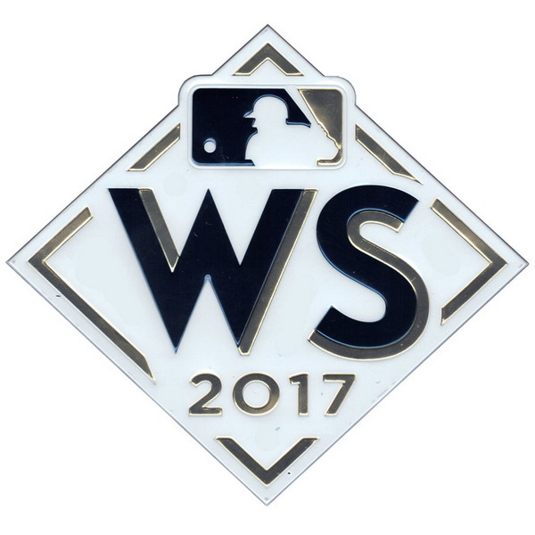 2017 MLB World Series Emboss Tech Jersey Patch Biaog