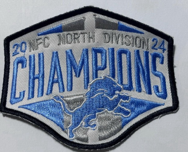 2024 NFC Detroit Lions NFL North DIVISION CHAMPIONS Patch Biaog